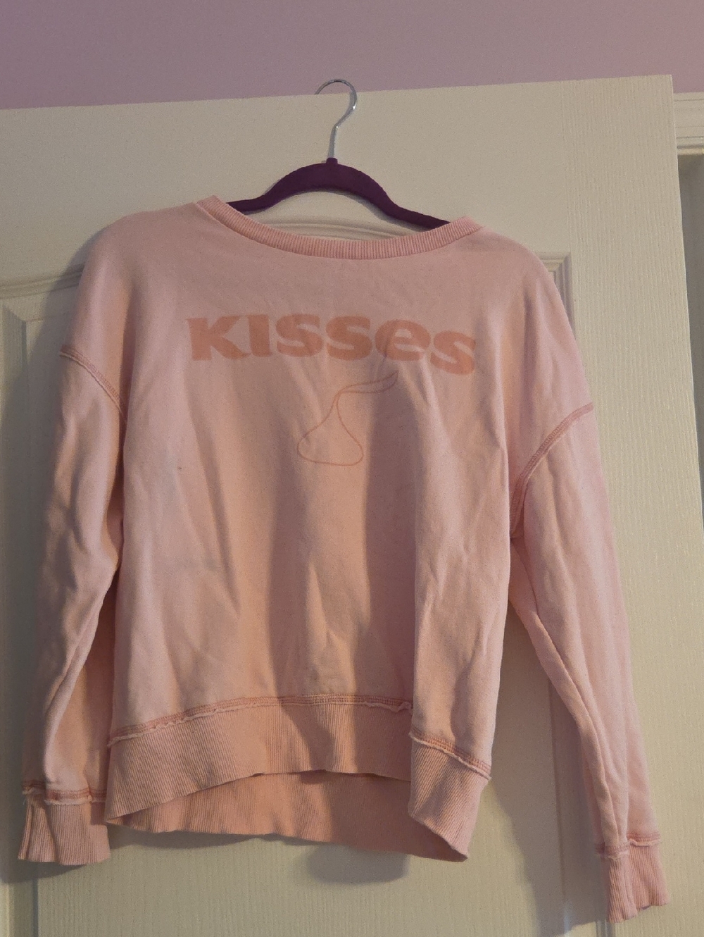 KISSES Pink Crewneck Sweatshirt